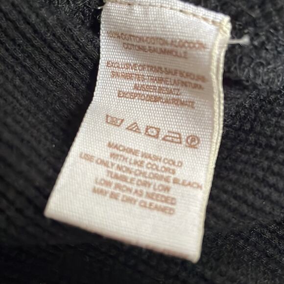 Free People x Marion Black Burgundy Embroidered Waffle Thermal Top Long Sleeve - Picture 8 of 9